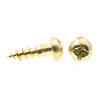 Prime-Line Wood Screw, Round Head, Phillips Drive #6 X 1/2in Solid Brass 25PK 9207385